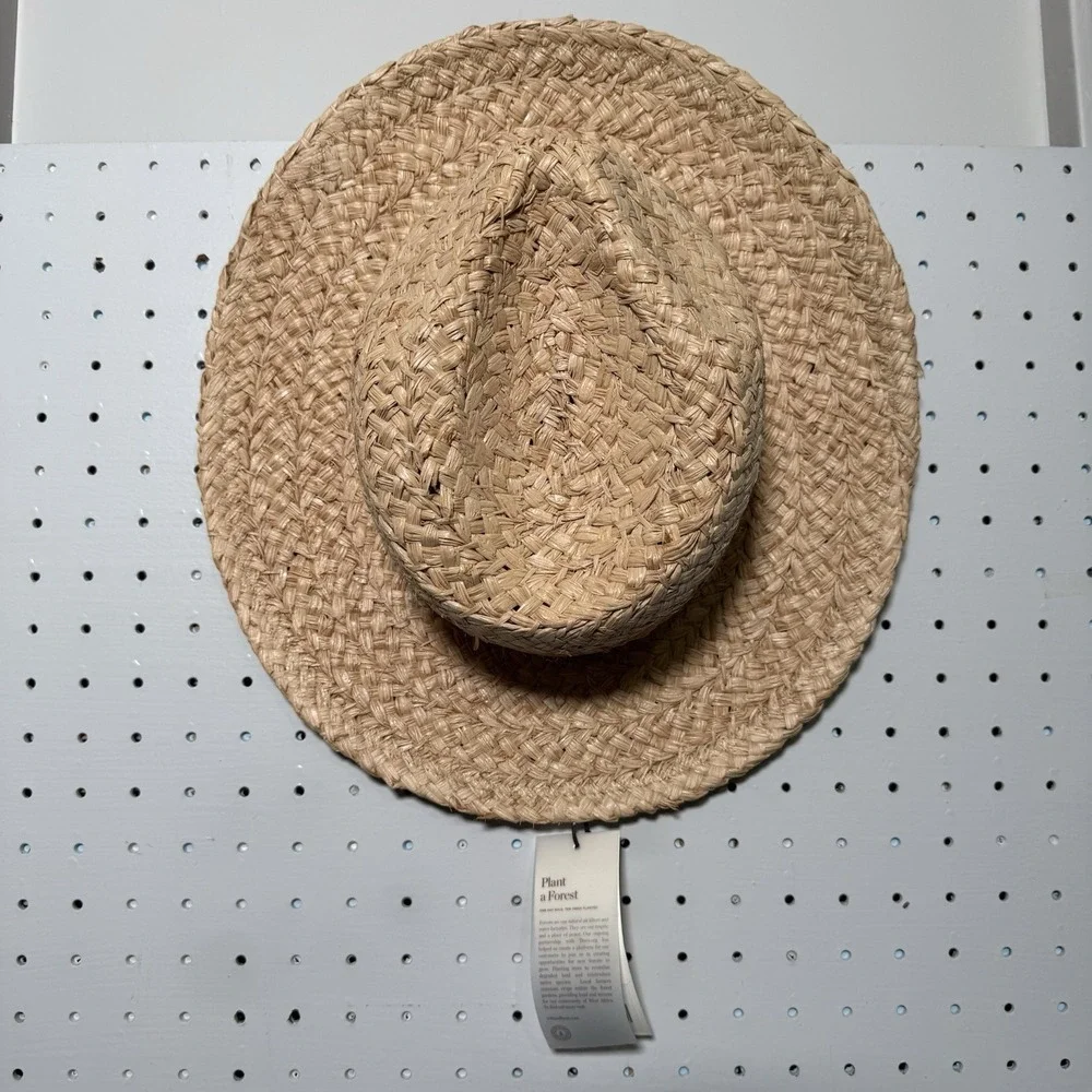 Will + Bear River Sand Raffia Straw Fedora‎ Hat Large | Sustainable Boho Sun Hat